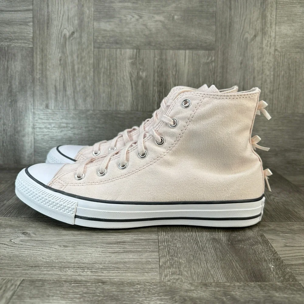 Converse Chuck Taylor High Top Kid 6 Pink‎ New Bow Ruffle Coquette A09281C